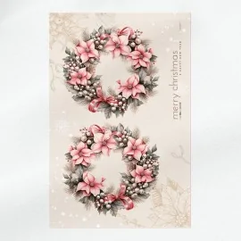 Christmas wreath mod. 15 - soft felt panel to be cut and assembled