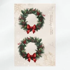 Weihnachtskranz Mod. 26 - Bastelfilz Platte zum Schneiden und Zusammenbauen