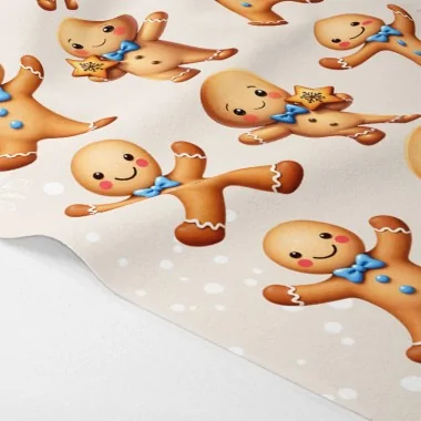 Personnages de noël en tissu feutrine à découper 45x70 cm code pr002 - massepain homme 2