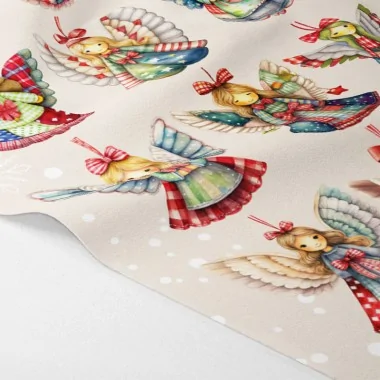 Personnages de noël en tissu feutrine à découper 45x70 cm code pr003 - patchwork angels 2