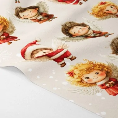 Kerstfiguren in dun vilt uit te knippen 45x70 cm code pr019 - de engelen 2