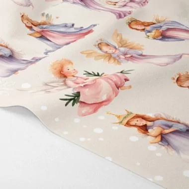 Personnages de noël en tissu feutrine à découper 45x70 cm code pr023 - anges aquarelle 2