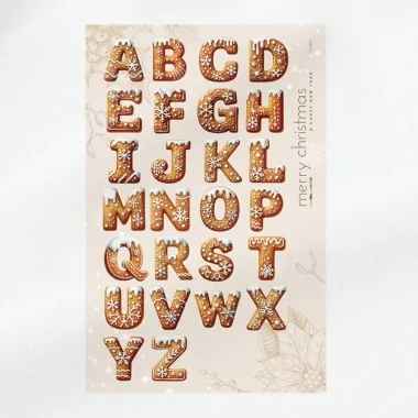 Lettres et chiffres de Noël