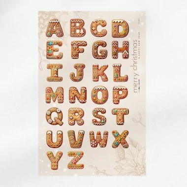 Lettres et chiffres de Noël