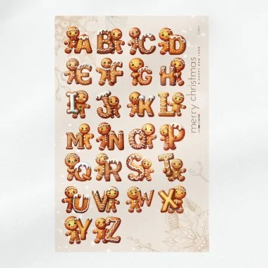 Lettres et chiffres de Noël