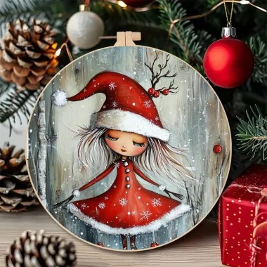 Kerstballen in Dun Vilt 20 stuks ø 10 cm - feestelijke dieren - kabeljauw.184|IDEEINFELTRO.COM