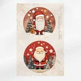 Großformatige Weihnachtsbilder - Weihnachtsmann Bastelfilz Panel - Code UP040