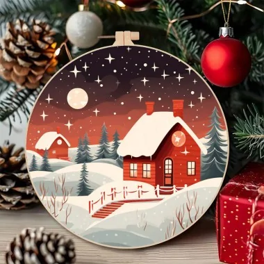 Imágenes navideñas de gran formato - Panel tela de fieltro de leones - código UP033|IDEEINFELTRO.COM