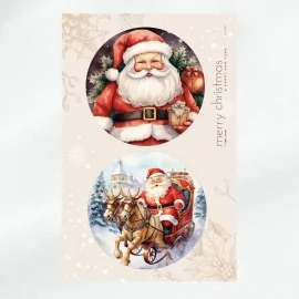 Großformatige Weihnachtsbilder - Weihnachtsmann Bastelfilz Panel - Code UP051