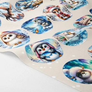 Weihnachtskugeln in Filzstoff 24 Stück - Kätzchen und Dekoration|IDEEINFELTRO.COM