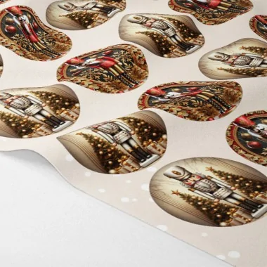 Kerstballen in Dun Vilt 20 stuks ø 10 cm - peperkoek mannen - kabeljauw.173|IDEEINFELTRO.COM