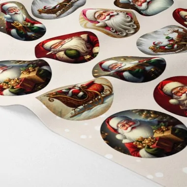 Bolas de Navidad en tela de fieltro 20 piezas ø 10 cm - títeres y niños - cod.187|IDEEINFELTRO.COM