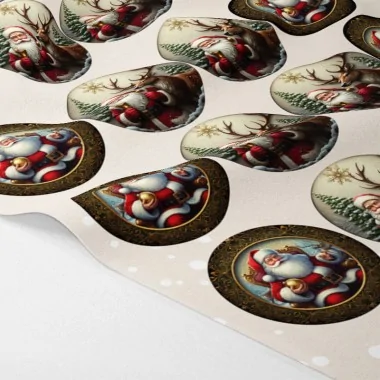 Boules de Noël en tissu feutre 20 pièces ø 10 cm - marionnettes et enfants - cod.187|IDEEINFELTRO.COM