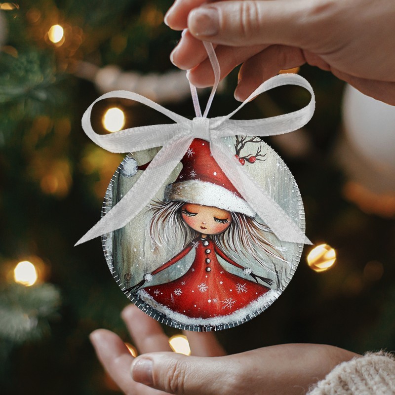 Christmas balls to be stuffed in soft felt 20 pieces ⌀ 10 cm - Subject description - code 165
