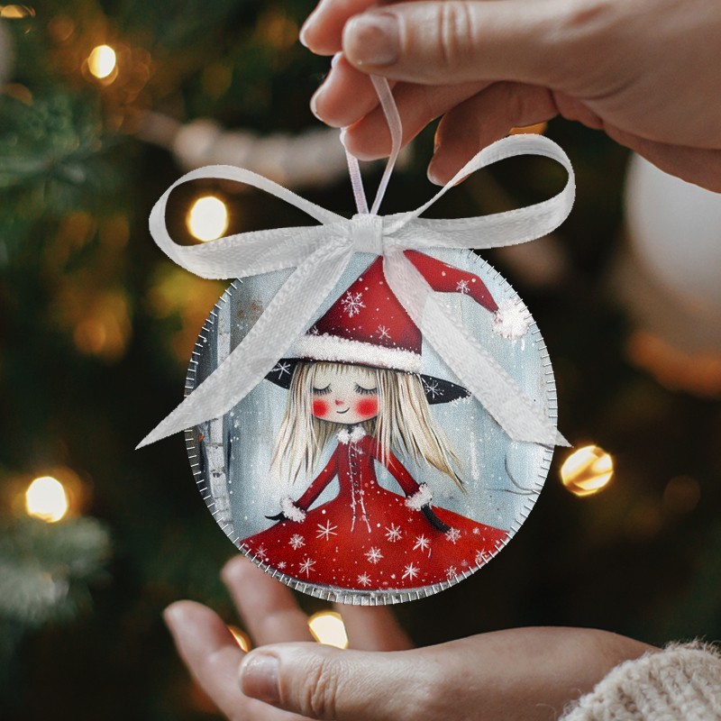 Christmas balls to be stuffed in soft felt 20 pieces ⌀ 10 cm - Subject description - code 165