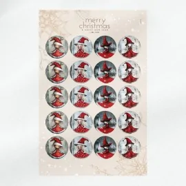 Christmas balls to be stuffed in soft felt 20 pieces ⌀ 10 cm - Subject description - code 165