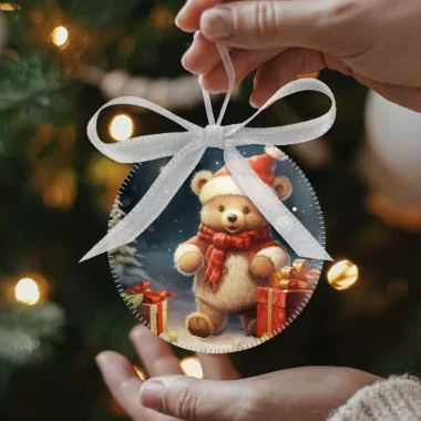 Boules de Noël en tissu feutre 20 pièces ø 10 cm - bonhommes de neige - cod.215|IDEEINFELTRO.COM 2