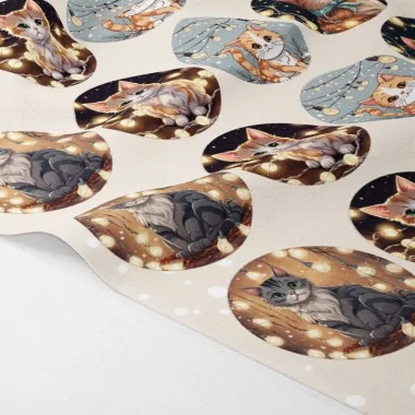 Bile de Crăciun în fetru moale 20 bucăți ø 10 cm - case de turtă dulce - cod.212|IDEEINFELTRO.COM