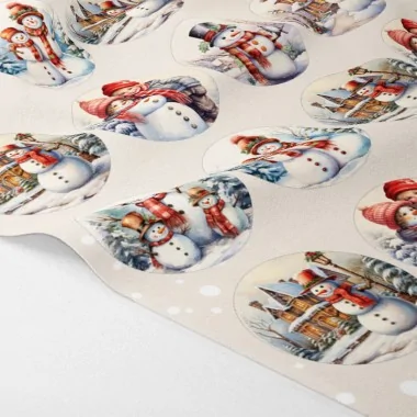 Bolas de Navidad en tela de fieltro 20 piezas ø 10 cm - animales festivos - cod.184|IDEEINFELTRO.COM