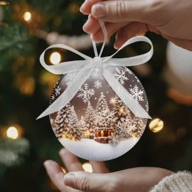 Christmas balls to be stuffed in soft felt 20 pieces ⌀ 10 cm - Subject description - code 165