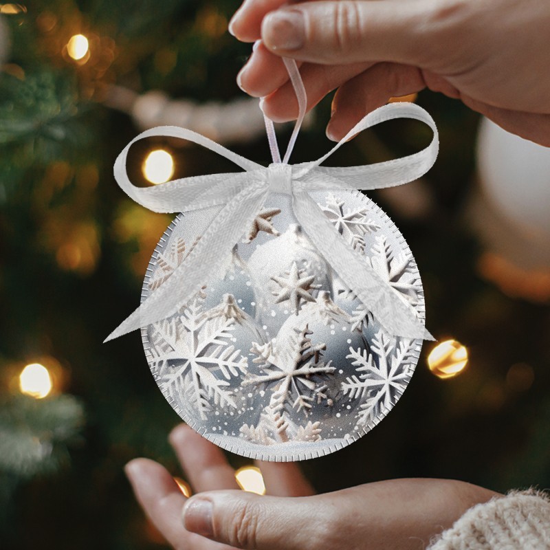 Christmas balls to be stuffed in soft felt 20 pieces ⌀ 10 cm - Subject description - code 165
