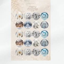 Christmas balls to be stuffed in soft felt 20 pieces ⌀ 10 cm - Subject description - code 165