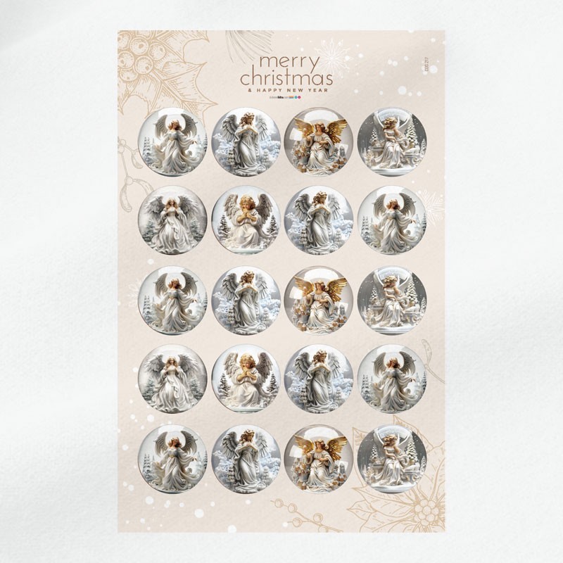 Bolas de Navidad para rellenar tela de fieltro 20 piezas ⌀ 10 cm - Descripción del sujeto - código 165