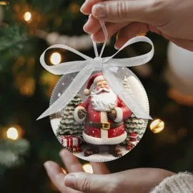 Christmas balls to be stuffed in soft felt 20 pieces ⌀ 10 cm - Subject description - code 165