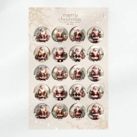 Palline di natale in pannolenci 20 pezzi ø 10 cm - babbo natale alberi regali - cod.219|IDEEINFELTRO.COM