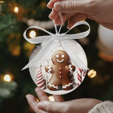 Boules de Noël en tissu feutre 20 pièces ø 10 cm - animaux de fête - cod.184|IDEEINFELTRO.COM 2