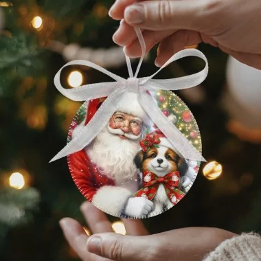 Globuri de Crăciun în fetru moale 24 bucăți - Peisaje de Crăciun mod.2|IDEEINFELTRO.COM 2