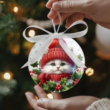 Bile de Crăciun în fetru moale 20 bucăți ø 10 cm - păpuși și copii - cod.187|IDEEINFELTRO.COM 2