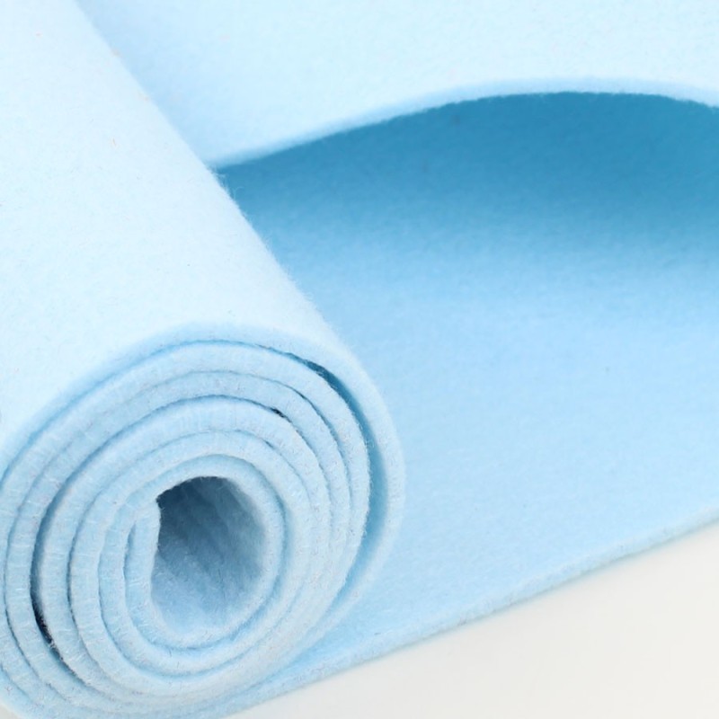 Sale on line roll felt light blue 140 cm x5 m x 3.5 mm