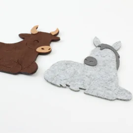 Ochse und Esel - DIY - Set in Filz