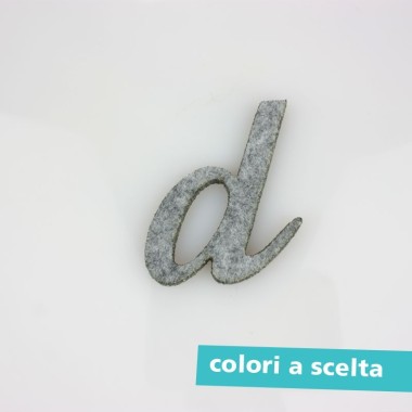 COLORED FELT LETTER - "A" ITALIC