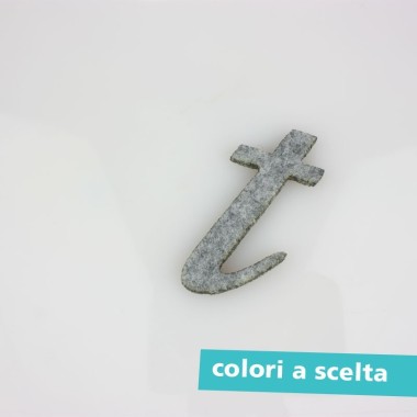 COLORED FELT LETTER - ITALIC "R"