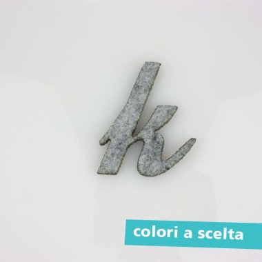COLORED FELT LETTER - "k" ITALIC