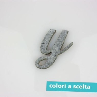 COLORED FELT LETTER - "x" ITALIC