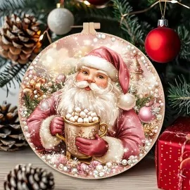 Weihnachtsmann und Nussknacker Ø 32 cm - Code UP058