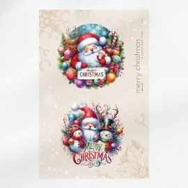 Merry christmas dun vilt paneel ø 32 cm - code up060