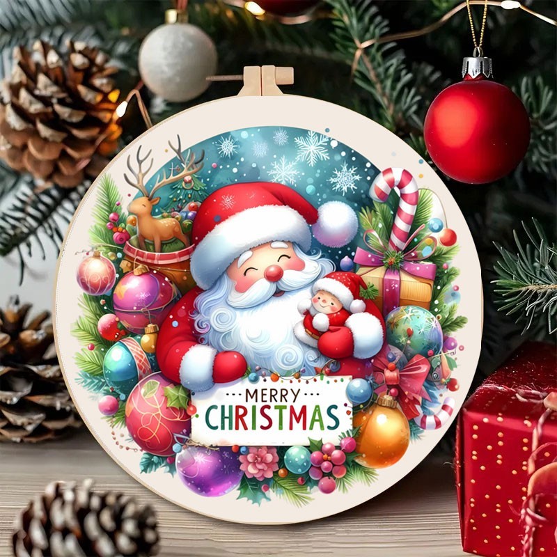 Frohe Weihnachten Bastelfilz Paneel Ø 32 cm - Art. - Nr. UP060