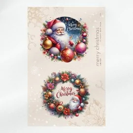 Frohe Weihnachten Bastelfilz Paneel Ø 32 cm - Art. - Nr. UP062
