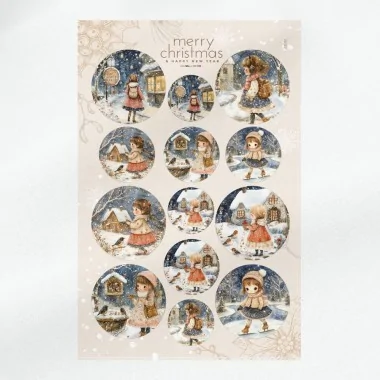 Bile de Crăciun în fetru moale de 10, 12 și 16 cm - gnomi - cod.257|IDEEINFELTRO.COM 2