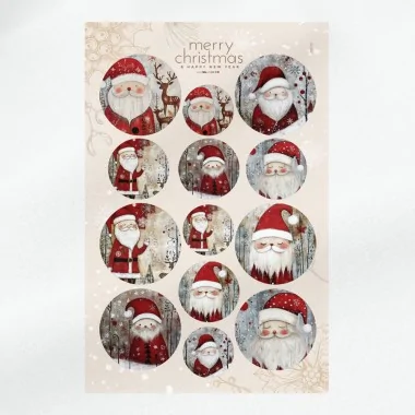 Boules de Noël en tissu feutre 10, 12 et 16 cm - chiens et bonhomme de neige - cod.238|IDEEINFELTRO.COM 2