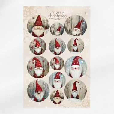 Globuri de Crăciun în fetru moale 20 bucăți ø 10 cm - animale festive - cod.184|IDEEINFELTRO.COM 2