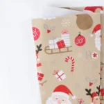 Christmas printed soft felt 50x90